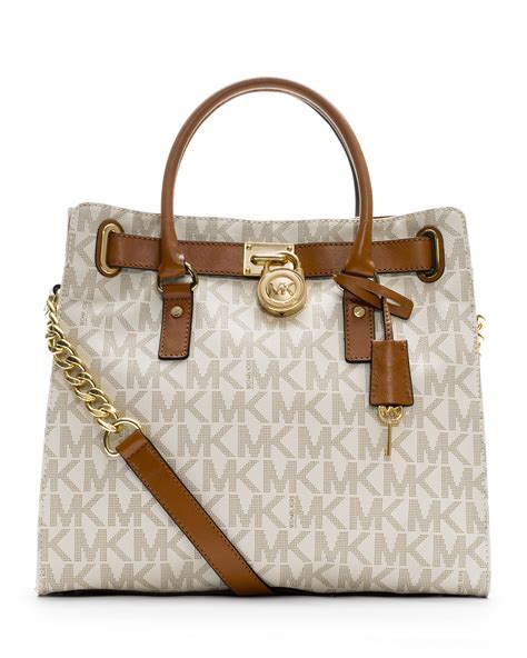 michael kors hamilton large messenger bag|Michael Kors Hamilton studded tote.